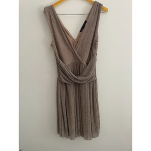 French Connection Champagne Plunge Dress